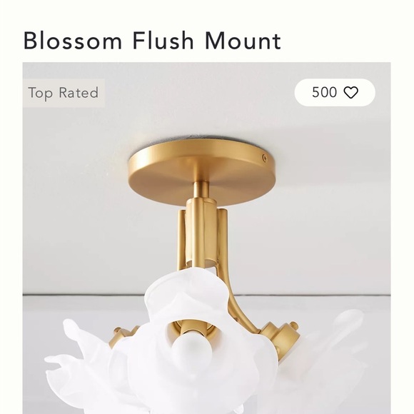 Anthropologie Blossom Flush Mount Light NEW - Picture 4 of 16